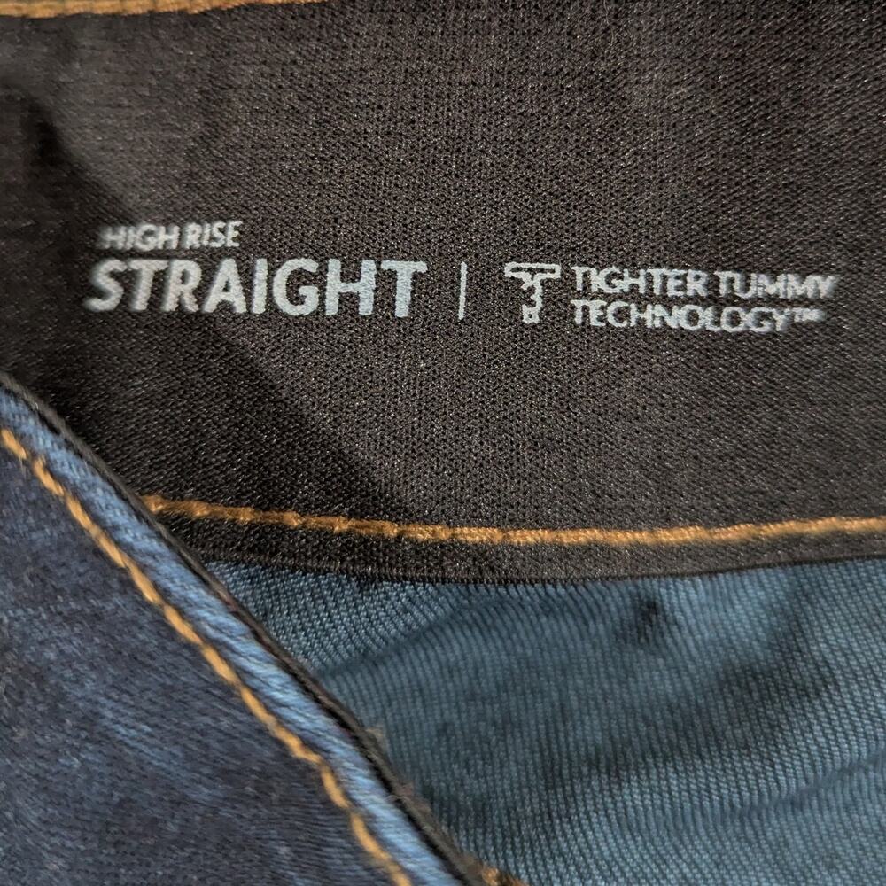 Lane Bryant Sz 16 Straight Tighter Tummy High Rise Stretch Denim Jeans